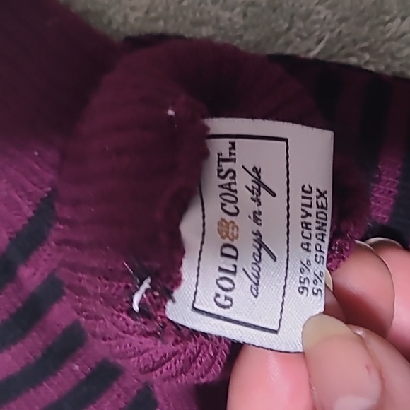 Stylish Purple and Brown Gloves Set - Picture 4 of 4